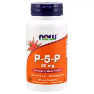 Produkt Now® Foods NOW Vitamin B6 P-5-P, 50mg, (vitamin B6 v aktivní formě), 90 rostlinných kapslí