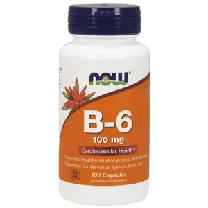 Now® Foods NOW Vitamin B6 Pyridoxin, 100 mg, 100 kapslí