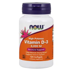 Produkt Now® Foods NOW Vitamin D3, 2000 IU, 120 softgel kapslí