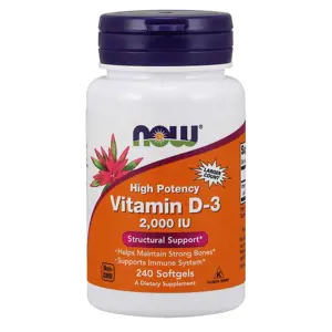 Now® Foods NOW Vitamin D3, 2000 IU, 240 softgel kapslí