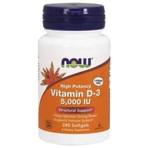 Produkt Now® Foods NOW Vitamin D3, 5000 IU, 240 softgel kapslí