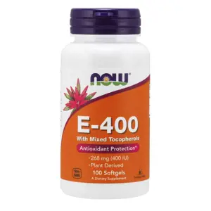 Now® Foods NOW Vitamin E 400 IU s tokoferoly, 100 softgelových kapslí