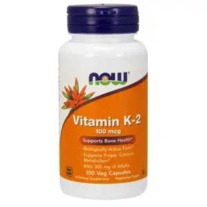 Now® Foods NOW Vitamin K2 jako MK-4, 100 ug, 100 rostlinných kapslí