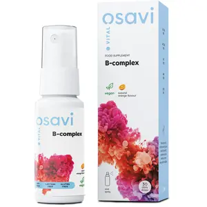 Osavi B-complex With Orange Flavour Oral Spray, B-complex ústní sprej s příchutí pomeranče, 25 ml