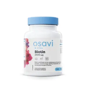 Osavi Biotin, 2500 mcg, 60 rostlinných kapslí