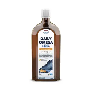 Produkt Osavi Daily Omega 3, omega 3 1600 mg + vitamín D3, citronová příchuť, 500 ml