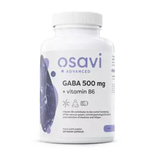 Osavi GABA 500 mg + Vitamin B6, 120 rostlinných kapslí, 120 dávek