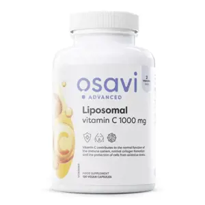 Osavi Liposomal Vitamin C, lipozomální vitamín C, 1000 mg, 120 rostlinných kapslí