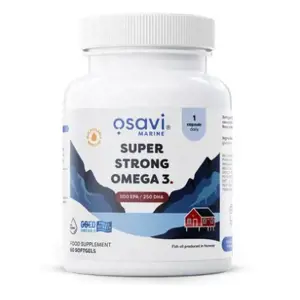 Produkt Osavi Super Strong Omega 3, 500 EPA / 250 DHA, 60 softgelových kapslí