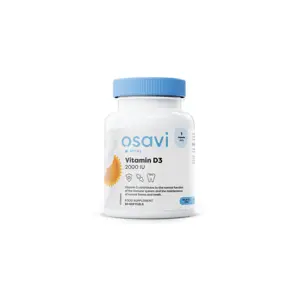 Produkt Osavi Vitamín D3, 2000 IU, 60 softgelových kapslí