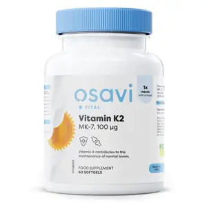 Osavi Vitamín K2 MK-7, 100 μg, 60 softgelových kapslí