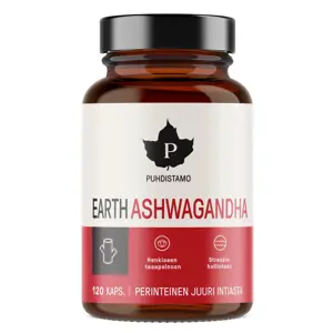 Puhdistamo - Earth Ashwagandha BIO 120 kapslí