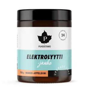 Puhdistamo - Electrolyte Powder 120g mango pomeranč