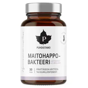 Produkt Puhdistamo - Lactic Acid Bacteria Boulardii 30 kapslí (Probiotika LactoSpore® a Lynside® - Maitohappo-bakteeri)