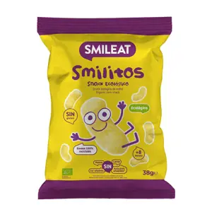 Produkt Smileat kukuřičné křupky s extra panenským olivovým olejem 8M+, BIO, 38 g