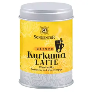 Sonnentor Kurkuma Latte - zázvor BIO, 60 g dóza