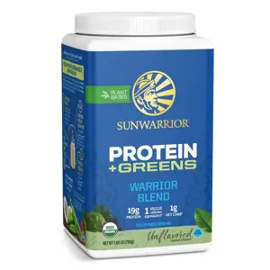 Produkt Sunwarrior Warrior Blend Organic Protein + Greens, bez příchuti, 750 g