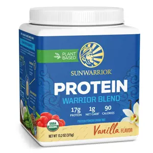 Produkt Sunwarrior Warrior Blend Organic Protein, vanilkový, 375 g