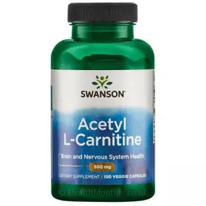 Produkt Swanson Acetyl-L-Carnitine 500mg, 100 kapslí