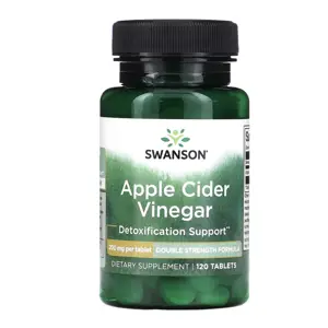 Produkt Swanson Apple Cider Vinegar, jablečný ocet, 200 mg, 120 tablet