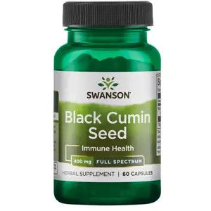 Swanson Black Cumin Seed (Černucha setá), 400 mg, 60 kapslí