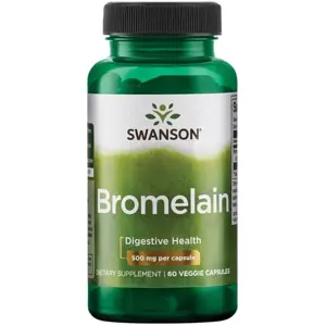 Swanson Bromelain (Bromelin), 1000 mg, 60 rostlinných kapslí