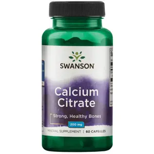 Produkt Swanson Calcium Citrate (Vápník Citrát), 200 mg, 60 kapslí