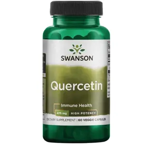 Produkt Swanson High Potency Quercetin (Kvercetin), 475 mg, 60 rostlinných kapslí