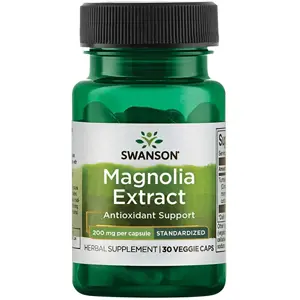 Produkt Swanson Magnolia Extract (extrakt z magnólie), 200 mg, 30 rostlinných kapslí