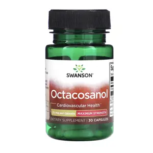 Produkt Swanson Osctacosanol, Maximum Strength, 20 mg, 30 kapslí