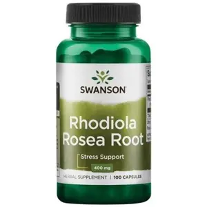 Swanson Rhodiola Rosea Root (Rozchodnice růžová), 400 mg, 100 kapslí