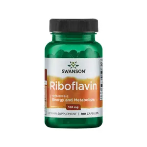 Swanson Riboflavin Vitamin B-2, 100 mg, 100 kapslí