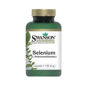 Swanson Selenium (L-selenomethionine), 100 mcg, 200 kapslí