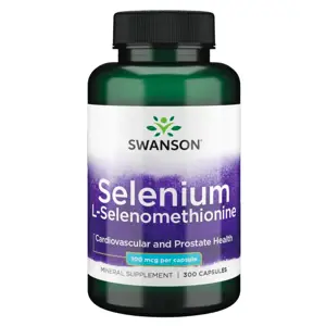 Swanson Selenium (L-selenomethionine), 100 mcg, 300 kapslí