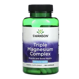 Swanson Triple magnesium Complex, 400 mg, 100 kapslí