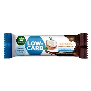 Produkt Topnatur - Low Carb tyčinka, kokos v hořké čokoládě, 40 g