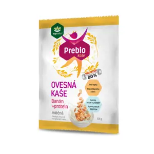 Topnatur - Prebio ovesná kaše mléčná, banán + protein, 65 g