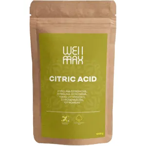 WellMax Kyselina citronová, Citric Acid, 1000 g