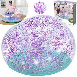 Bestway třpytivé nafukovací křeslo Glitter Dream 114 x 112 x 66 cm