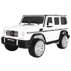 Dětské elektrické autíčko Mercedes G65 bílé lakované