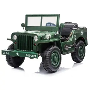 Produkt Dětský elektrický Jeep Willys 4x4 třímístný zelený