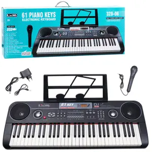 Produkt Dětský elektrický keyboard 61 kláves černý