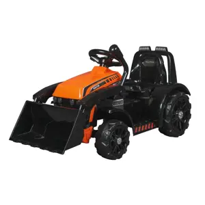 Produkt Dětský elektrický traktor s radlicí oranžový