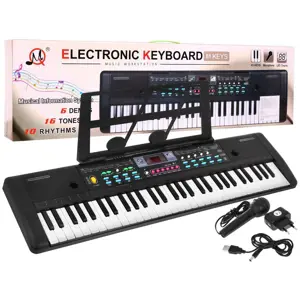 Produkt Dětský keyboard s mikrofonem černý