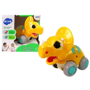 Produkt Dinosaurus na kolečkách Triceratops žlutý