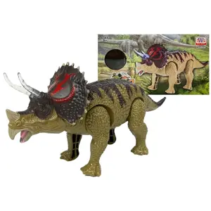 Produkt Dinosaurus Triceratops na baterie se zvukovými efekty hnědý