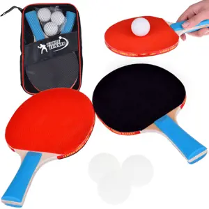 Produkt Dřevěné pálky na ping-pong se třemi míčky Stolní tenis