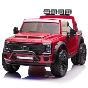 Elektrické autíčko Ford Super Duty 4x4 červené