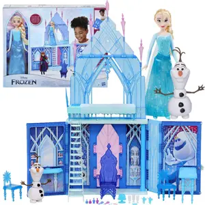 Produkt Hasbro velký palác Ledové království panenka Elsa a sněhulák Olaf Frozen