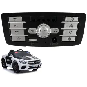 Hudební panel do elektrického vozítka policie Mercedes SL500